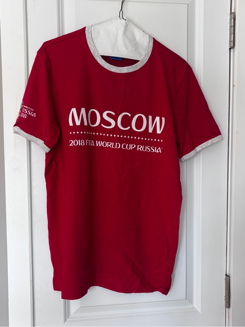Russian FIFA world Cup208 Unisex Red Shirt , S